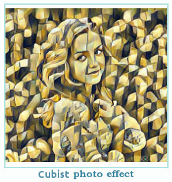 Prisma फोटो प्रभाव के लिए cubist