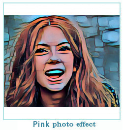 गुलाबी dreamscope फोटो प्रभाव